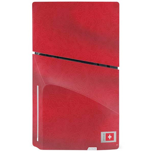 Switzerland Soccer Flag PS5 Slim Disk Console Skin